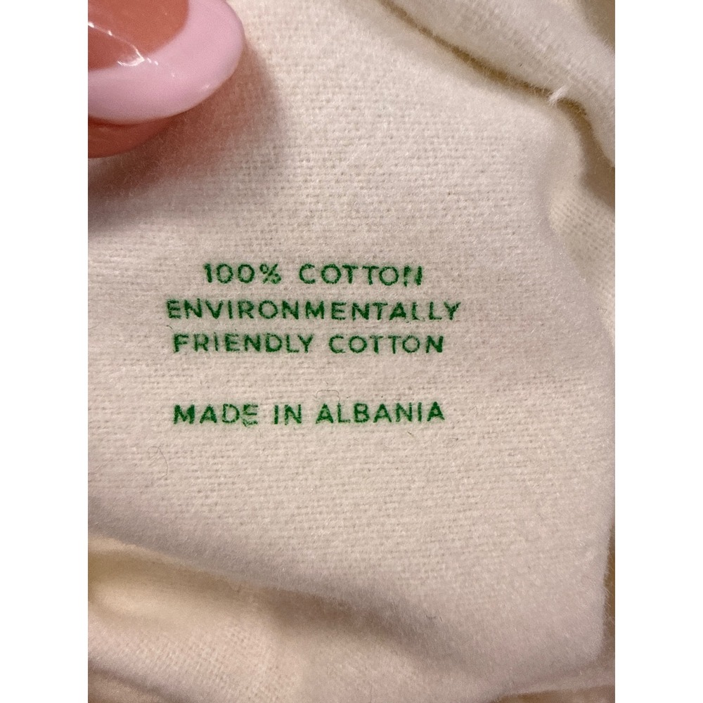 Bottega‎ Veneta Off-White Cotton Drawstring Dust Bag Green Logo 11x8 - Picture 6 of 6
